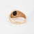 1970s Vintage Black Onyx Cabochon Ring Sz 8.5 14k Yellow Gold Signet Fine Jewelry For Sale - Image 5 of 7