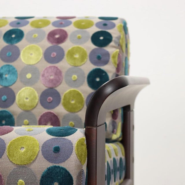 Vintage Chair in Beech and Fabric, Italy, 1970s For Sale - Image 3 of 11