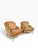 2000 - 2009 Custom-Made Louis XV–Style Giltwood Bergère Chairs in Diamond-Patterned Velvet (A Pair) For Sale - Image 5 of 14
