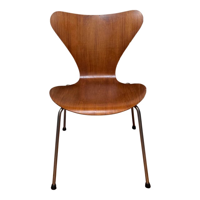 椅子 Arne Jacobsen 3170 Teak FRITZ HANSEN Dot Stool 3170 in Teak by Arne Jacobsen for Fritz Hansen