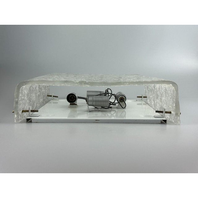 Ceiling Lamp in Ice Glass from Kaiser Leuchten, Germany, 1970s For Sale - Image 14 of 18