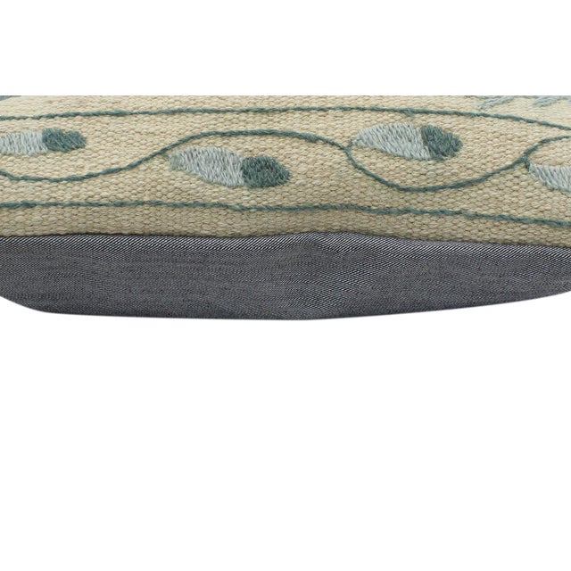 Textile Vintage Rustic Walmsley Kilim Suzani Handmade Pillow For Sale - Image 7 of 9