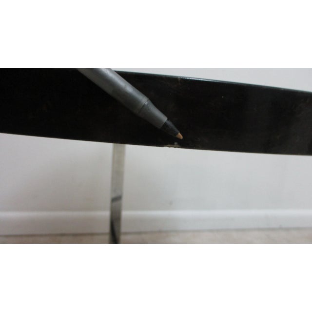 Mid Century Flat Stock Chrome X Base Lamp End Table For Sale - Image 12 of 13