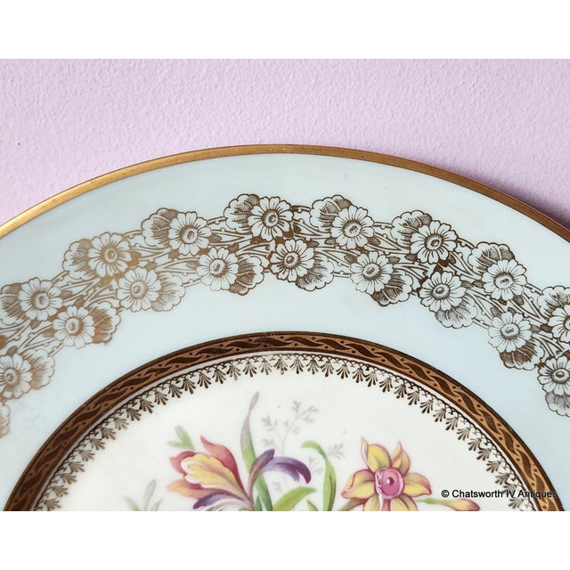 Limoges, France Limoges Unic Rehausse Main 11" Artist Signed Raoul Charger Plate, C1950s For Sale - Image 4 of 7