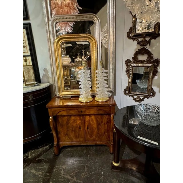 Glass Pair of Murano Ruffle Disc Lamps For Sale - Image 7 of 7