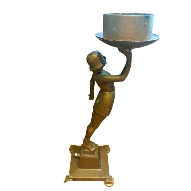 Art Deco Figural Banksway Lamp, 1930s For Sale - Image 9 of 13