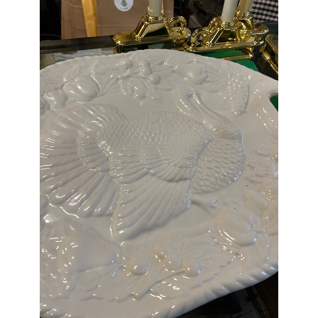 1970s Large Turkey Platter Ceramic Serving Dish For Sale - Image 4 of 11