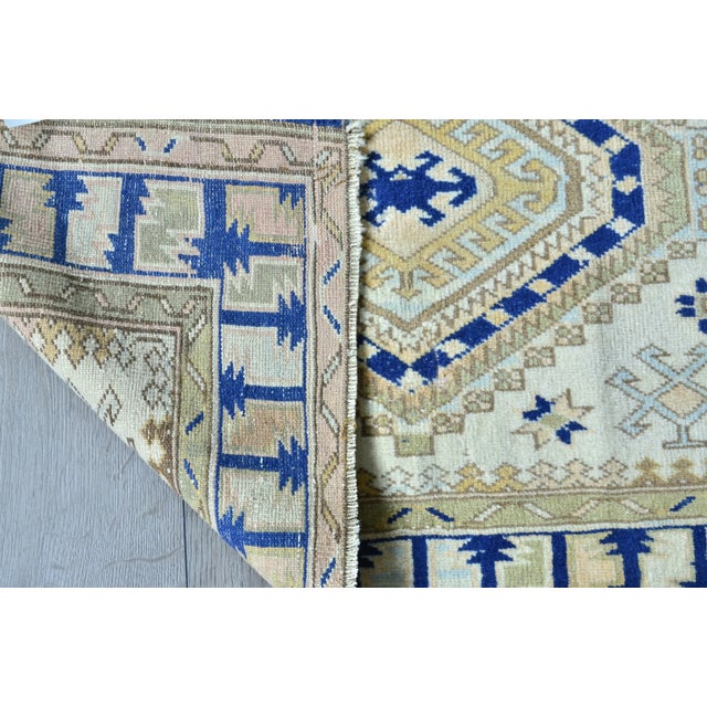 1960s Nomadic Distressed Area Rug For Sale - Image 10 of 11