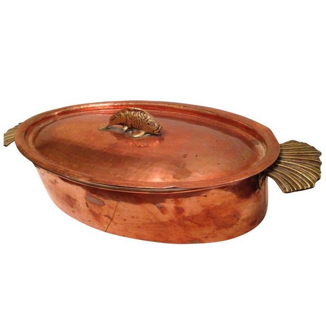 Vintage French Copper Fish Poacher With Lid Chairish