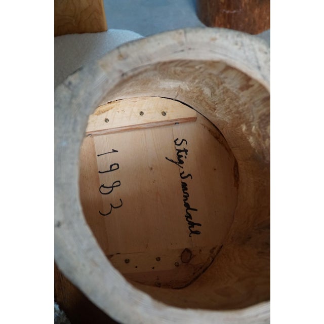 Scandinavian Modern Stump Dining Chairs, Sweden, 1980s, Set of 4 For Sale - Image 6 of 18