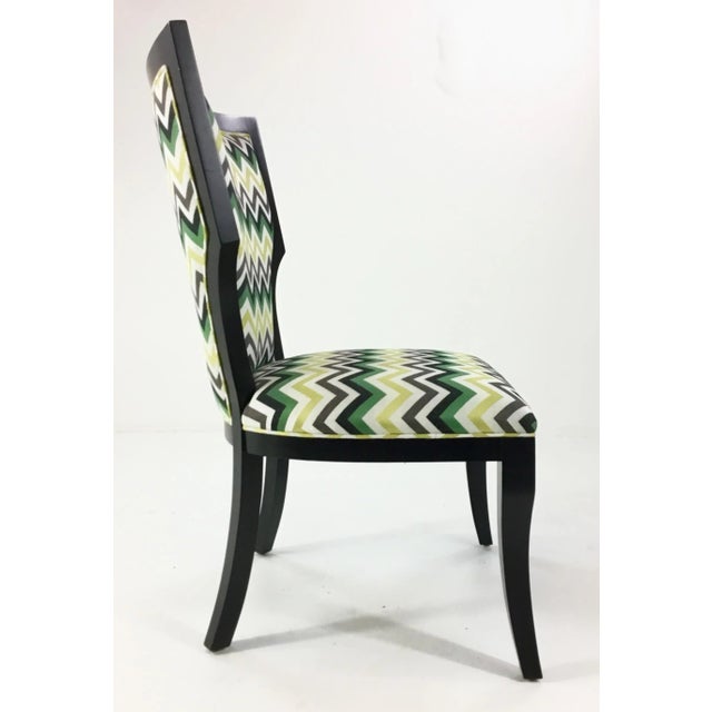 Currey & Company Currey and Co. Green Herringbone Garbo Side/Desk Chair For Sale - Image 4 of 6