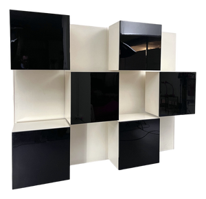 Mid-Century Modern Backlight Wall Modular System from Acerbis, Italy, 1970s, Set of 10