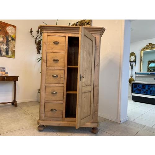 Rustic Farmhouse Bread Cabinet For Sale - Image 5 of 12