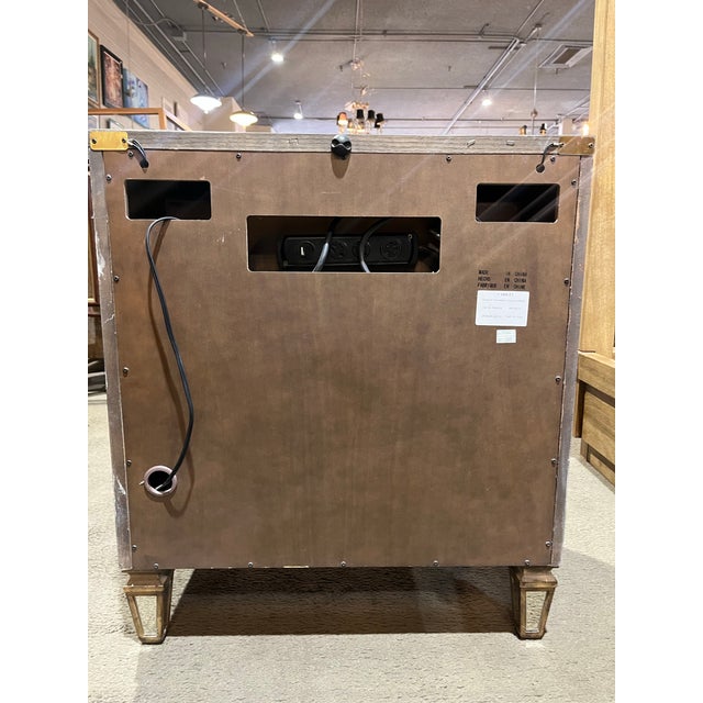 Farmhouse Hooker 3 Drawer Mirrored "Sanctuary" Nightstand For Sale - Image 3 of 12