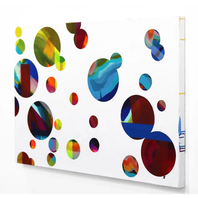 Geometric Colorful Painting "Reflections Through the Looking Glass No. 8" Original Artwork by Shiri Phillips For Sale In Los Angeles - Image 6 of 9