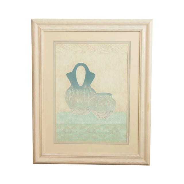 Native American 'Wedding Vase II' Framed Lithograph Print For Sale - Image 13 of 13