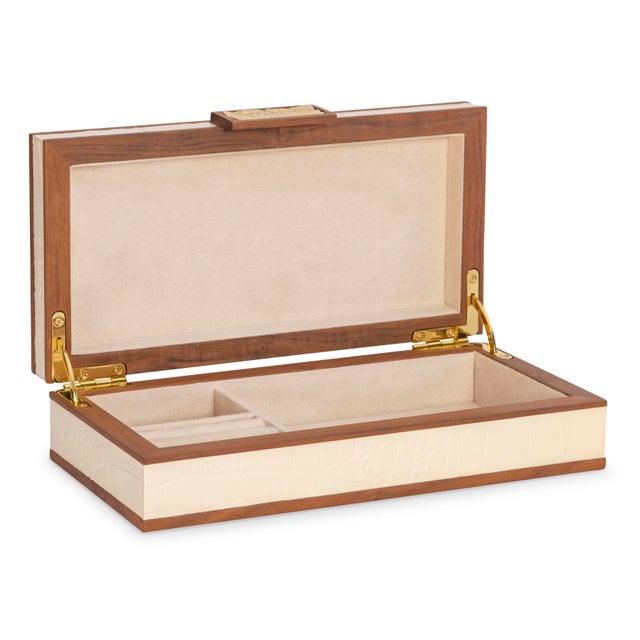 Traditional Maitland-Smith Cream Stacking Boxes For Sale - Image 3 of 11