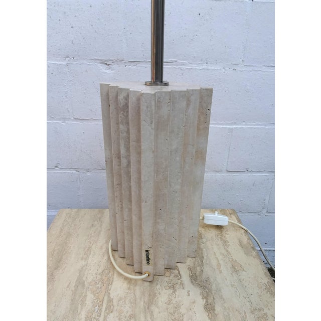 Large Travertine Constructivist Table Lamp For Sale - Image 16 of 18