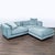 This Rove Concepts sectional offers roomy seating with a stylish light blue velvet finish. Includes matching cushions and...