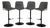 Nuez Leather Bar Stools from Andreu World, Set of 4 For Sale