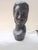 Vintage Mid-Century Hand-Carved African Ebony Wood Male Bust For Sale - Image 4 of 10