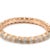Metal Ladies 18k Rose Gold 1.02ctw Round Diamond Full Eternity Wedding Band Ring For Sale - Image 7 of 8