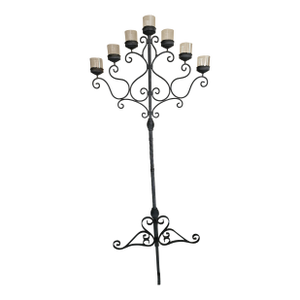 Vintage Iron Floor Candelabra - Torchiere