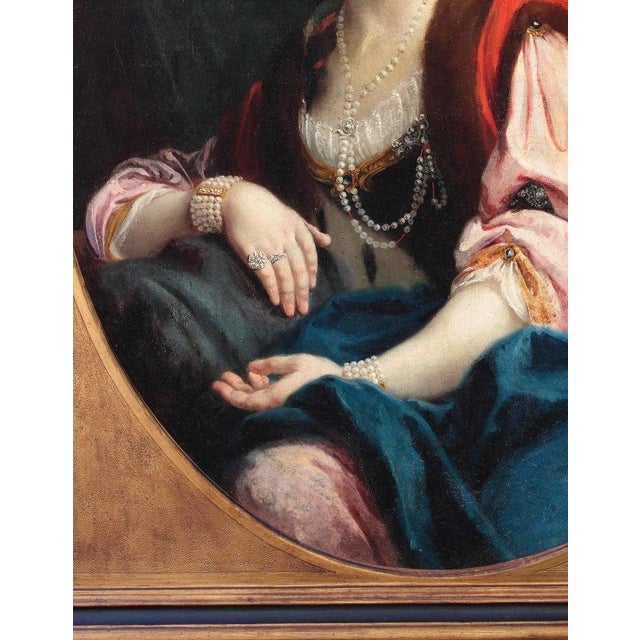 Saverio Dalla Rosa, Portrait of Angela Guggerotti Fracastoro, Oil on Canvas, 18th Century, Framed For Sale - Image 4 of 6