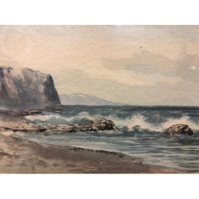 This tranquil original watercolor captures a moment of quiet coastal beauty with gentle realism and delicate brushwork....