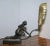 Art Deco Marble & Bronze Statue Table Lamp For Sale - Image 4 of 18