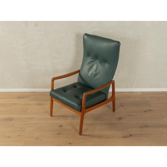 Green FD-159 Armchair by Ole Wanscher for France & Søn / France & Daverkosen, 1950s For Sale - Image 8 of 8