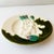 Beautiful antique French majolica asparagus plate by Salins-les-Bains, France, dating to circa 1890. Featuring raised...