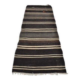 1950s Anatolian Hallway Stripe Kilim Runner For Sale
