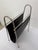 Mid-Century Leather and Steel Magazine Rack, 1970s For Sale - Image 9 of 13