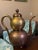 Vintage mixed‑metal ewer crafted in China during the mid‑20th century, designed in the style of traditional Turkish coffee...