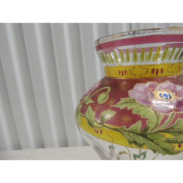 Art Nouveau Style Hand-Blown Vase For Sale - Image 9 of 11