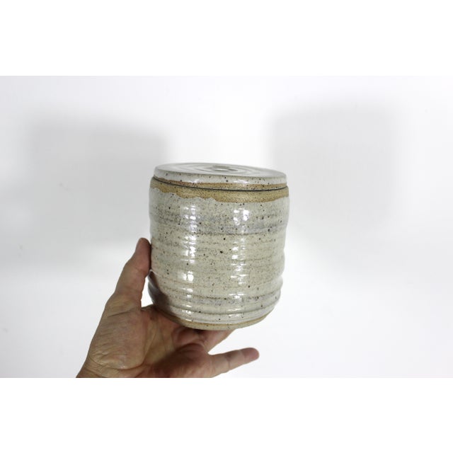 Vintage Stoneware Pottery Jar For Sale - Image 10 of 10