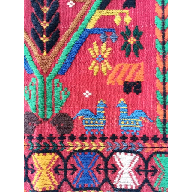 1970s Vintage Mexican Wall Rug, 1970s For Sale - Image 5 of 8