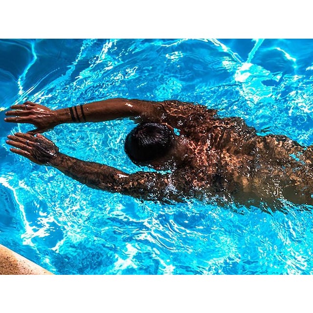 Franck leclerc photo pool time ii photographic print print on high quality hahnemuhle baryta fine art paper 325 grams / m2...