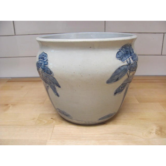 Early 20th Century Weller Pottery Jardiniere Jap Birdimal Style For Sale In Providence - Image 6 of 11