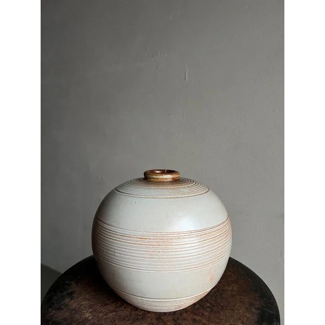 Art Deco Ceramic Vase by Anna-Lisa Thomson | Upsala Ekeby | Sweden | 1930s For Sale - Image 3 of 11