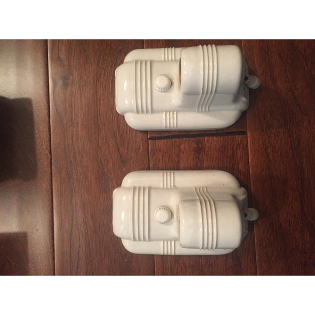 1940s Vintage Ceramic Bathroom Fixtures For Sale - Image 5 of 6