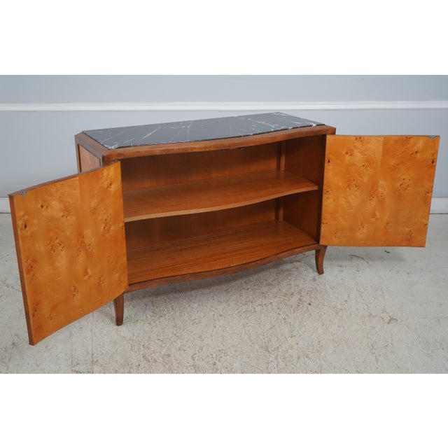 Italian Bloomingdales Italian Marble Top Credenza Chest For Sale - Image 3 of 17