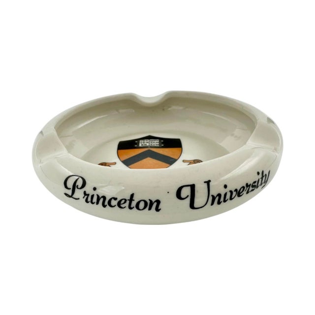 Mid 20th Century Vintage Princeton University Ceramic Ashtray Catchall Dish For Sale - Image 5 of 8