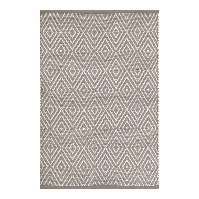 Dash & Albert by Annie Selke Diamond Fieldstone/Ivory Indoor/Outdoor Rug, 9' 6" x 13' 6" For Sale
