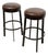 Berman Rosetti Bon Bon Swivel Barstools, Pair For Sale