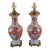 Vintage Table Lamps Floral Asian Japanese Imari Brass Base - a Pair For Sale - Image 17 of 17