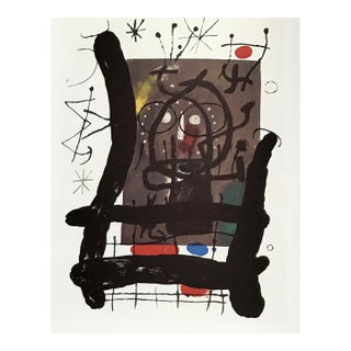 Joan Miro Original Lithograph Dm10151 Derriere Le Miroir 1965 For Sale