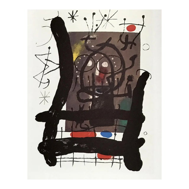 Joan Miro Original Lithograph Dm10151 Derriere Le Miroir 1965 For Sale