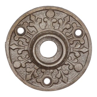 Cast Iron Victorian Antique Door Rosette For Sale
